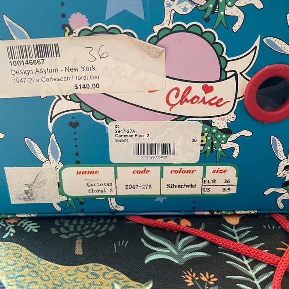 Irregular Choice Cortesan Floral Heels size 5.5 - Picture 6 of 7